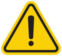 Hazard Warning Attention Sign Sticker