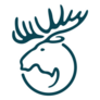Head Of Moose Single Sticker