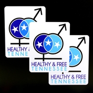 Healthy & Free Tennessee Custom Rectangle Stickers