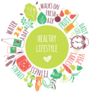 Healthy Lifestyle Illustration Sticker