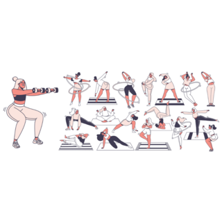 Healthy Lifestyle Sticker Sheet