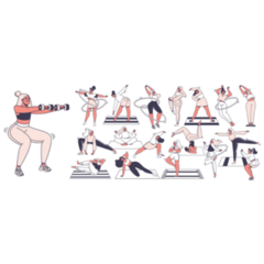 Healthy Lifestyle Sticker Sheet