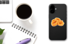 Heap Of Deep Fried Squid Sticker on a Phone (New) example