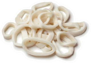 Heap Of Fresh Raw Squid Rings Sticker