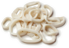 Heap Of Fresh Raw Squid Rings Sticker