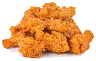 Heap Of Fried Spicy Chicken Sticker