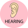 Hearing Ear Icon Sticker