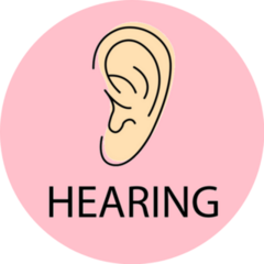 Hearing Ear Icon Sticker