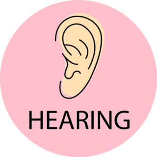 Hearing Ear Icon Sticker
