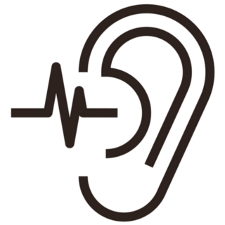 Hearing Test Ear Icon Sticker