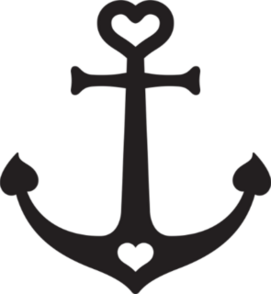 Heart Anchor Sticker