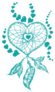 Heart and Feather Dream Catcher Sticker