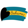 Heart Bahamas Sign Sticker
