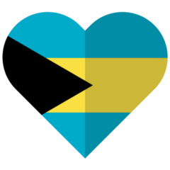 Heart Bahamas Sticker
