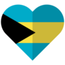 Heart Bahamas Sticker