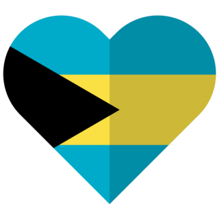 Heart Bahamas Sticker