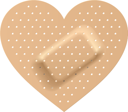 Heart Band Aid Bandage Sticker