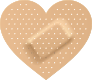 Heart Band Aid Bandage Sticker
