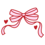 Heart Bow Sticker