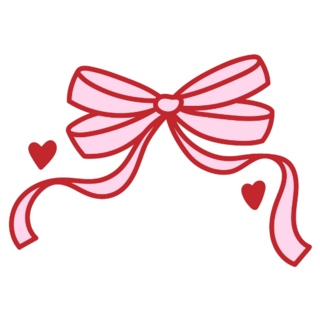 Heart Bow Sticker