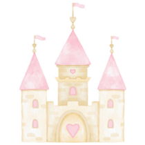 Heart Castle Sticker