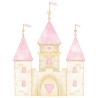 Heart Castle Sticker
