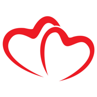 Heart Duo Love Icon Sticker