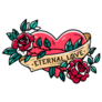 Heart Entwined Eternal Love Tattoo Sticker