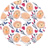 Heart Hedgehog Pattern Sticker