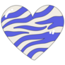 Heart Icon Purple Zebra Print 2000s Nostalgia Sticker
