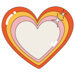 Heart Icon With Glare Nostalgia For The 2000 Years Sticker