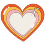 Heart Icon With Glare Nostalgia For The 2000 Years Sticker