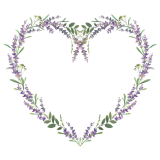 Heart Lavender Sticker