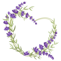 Heart Lavender Sticker