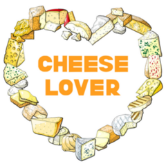 Heart Made Of Cheeses Sticker
