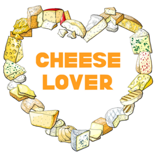 Heart Made Of Cheeses Sticker