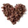 Heart Made With Pieces Of Chocolate Sticker