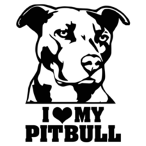Heart My Pitbull Sticker