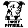 Heart My Pitbull Sticker