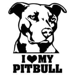 Heart My Pitbull Sticker