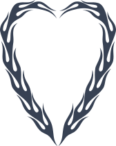 Heart Of Flames Sticker