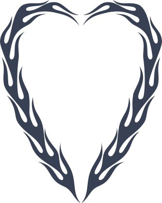 Heart Of Flames Sticker