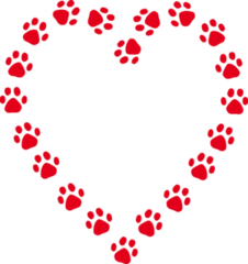 Heart Of Paws Sticker