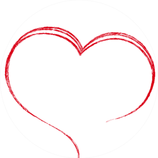 Heart Painted With A Brush Sticker