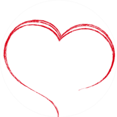 Heart Painted With A Brush Sticker