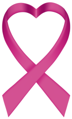 Heart Pink Ribbon Die-Cut Sticker