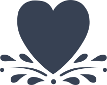 Heart Shape With Leaves Sticker