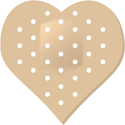 Heart Shaped Bandage Sticker
