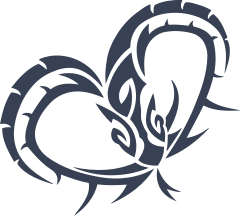 Heart Shaped Snake Sticker