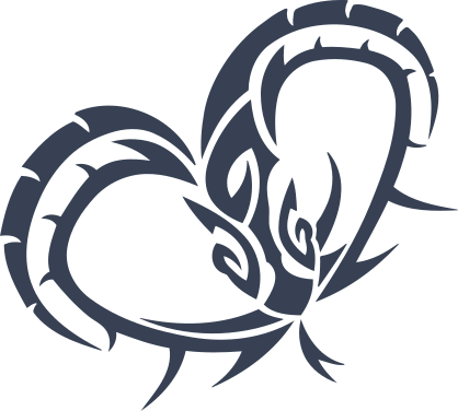 Heart Shaped Snake Sticker